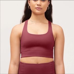 Girlfriend Collective Maroon Paloma Top